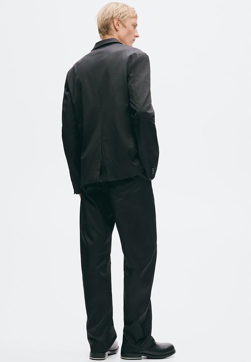 H&M - H&M Atelier:  Slim fit tailored twill trousers - black