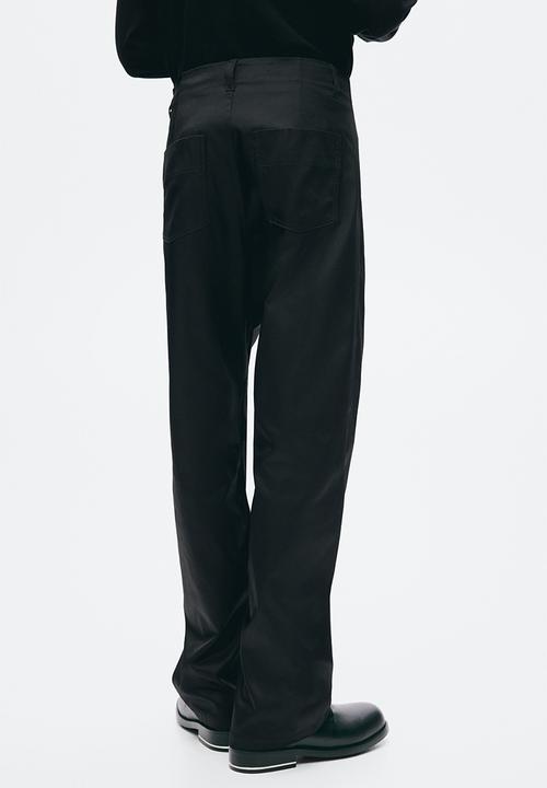 H&M - H&M Atelier:  Slim fit tailored twill trousers - black