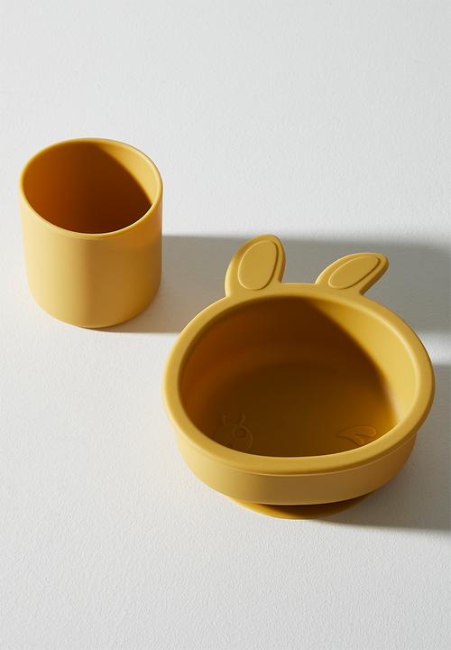 Pop Candy - Bunny silicone meal set - mustard