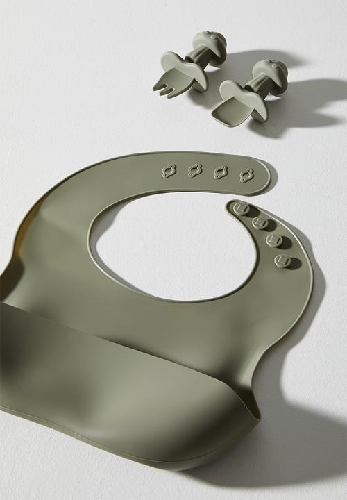 Pop Candy - Bunny silicone meal set - deep grey