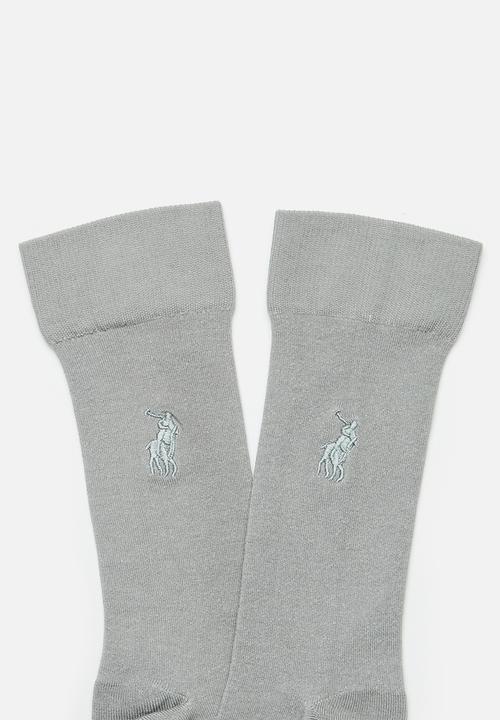 POLO - Icon Pony Mulberry Silk Sock - Grey