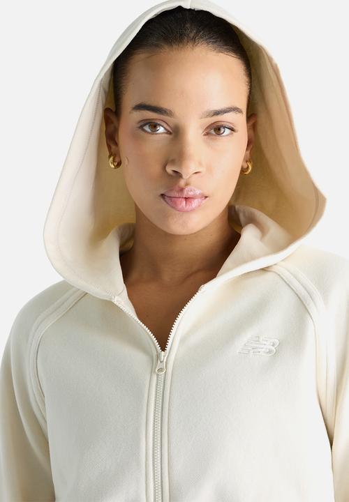 New Balance  - New Balance Brushed Coastal Fleece Full Zip  - Linen