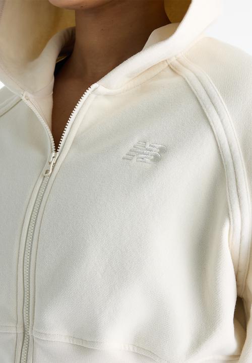 New Balance  - New Balance Brushed Coastal Fleece Full Zip  - Linen