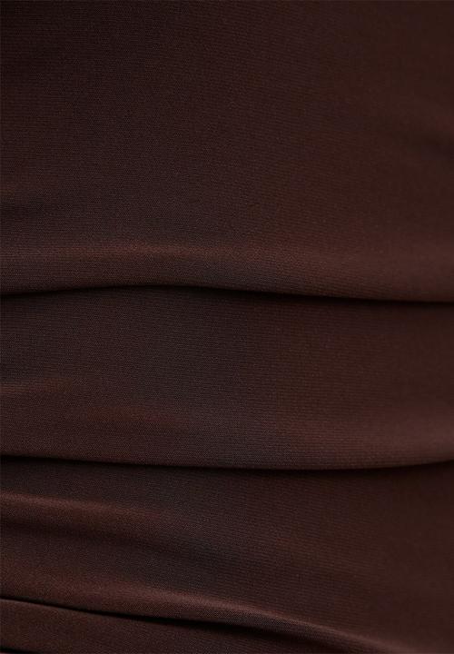 Forever New - Keely strapless jersey maxi dress in bitter chocolate