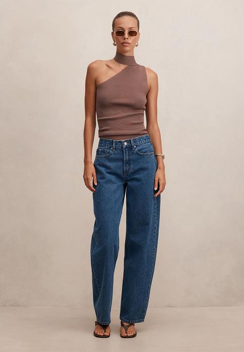 Forever New - Emma Mid-Rise Barrel Jeans in Mid Wash
