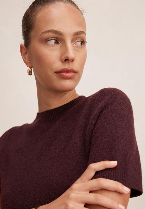 Forever New - Elliotte knitted T-shirt - plum