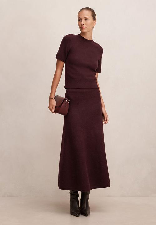Forever New - Elliotte knitted T-shirt - plum
