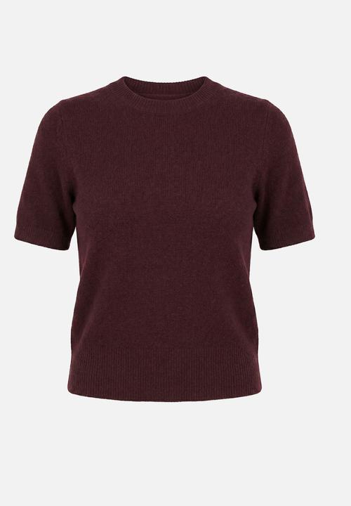 Forever New - Elliotte knitted T-shirt - plum
