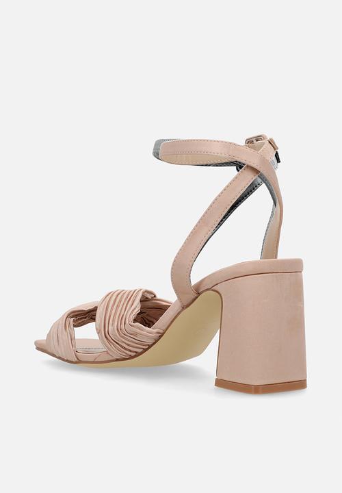 Be Mine - Divaa ankle strap heel- blush satin
