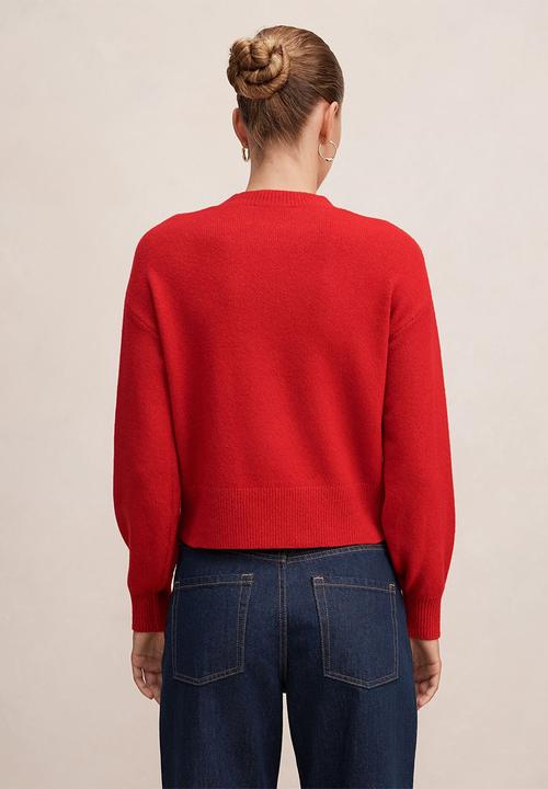 Forever New - Ruby crew neck sweater in salsa