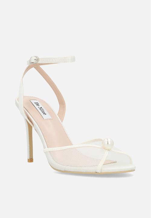 Be Mine - Kyree ankle strap heel - ivory satin