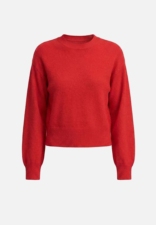 Forever New - Ruby crew neck sweater in salsa