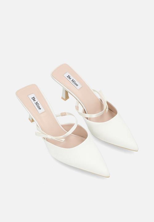 Be Mine - Demina heel - ivory satin