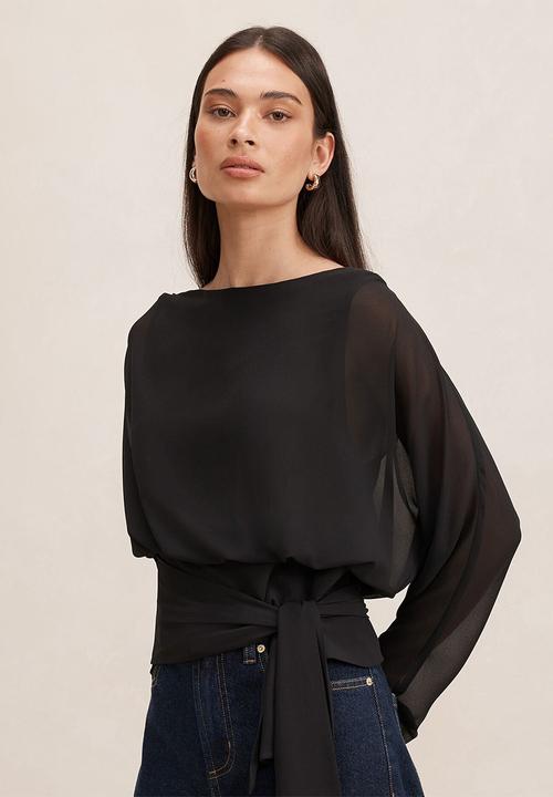 Forever New - Jessie batwing top - black