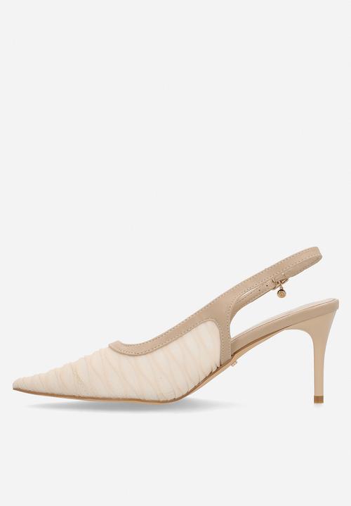 Miss Black - Gallery 7 mesh slingback heel - natural