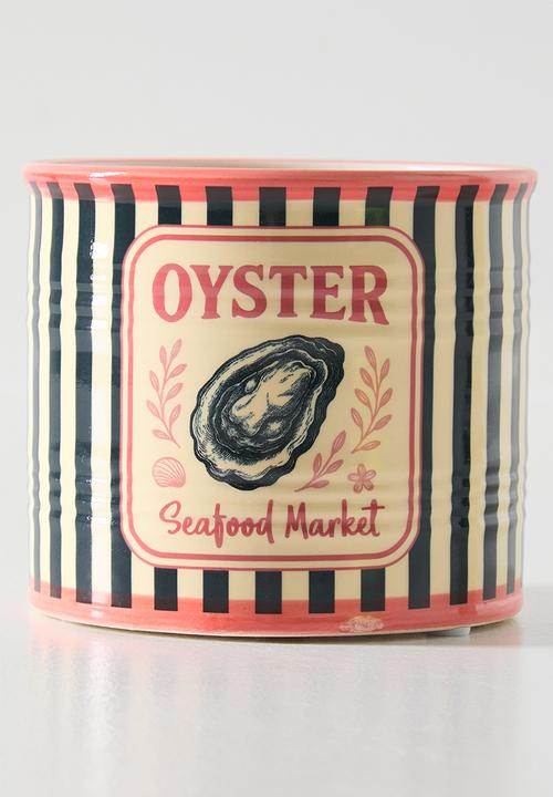 Sixth Floor - Oyster Stoneware Storage Jar - Multi
