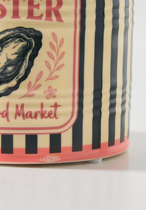 Sixth Floor - Oyster Stoneware Storage Jar - Multi