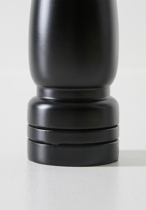 Excellent Houseware - Wooden Pepper Mill - Black