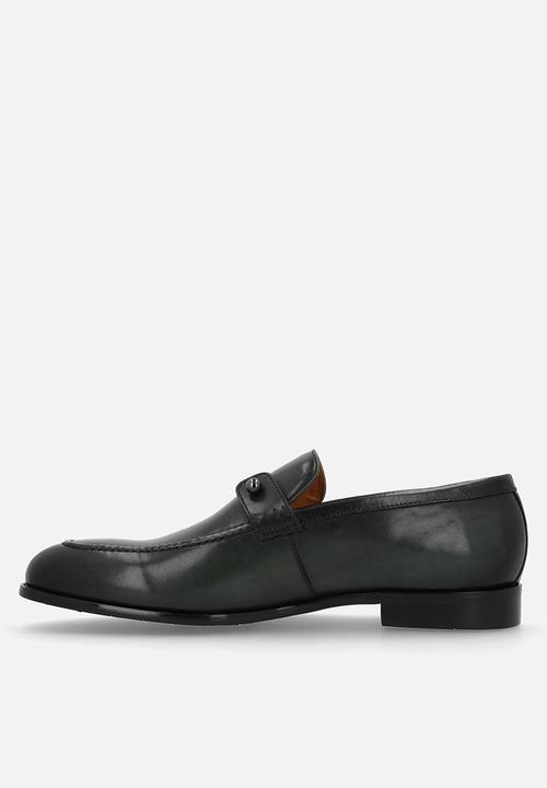 Fabino - Metal trim loafer - green