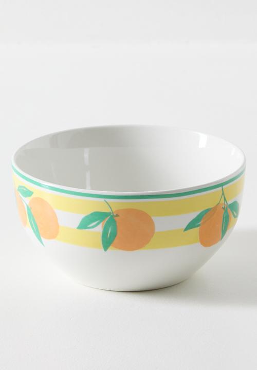 Excellent Houseware - Orange & Stripe Bowl 4pcs Set - 14cm