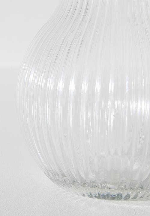 Excellent Houseware - Glass Stripe Design Jug with Handle