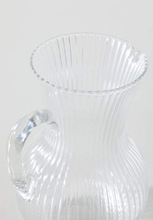 Excellent Houseware - Glass Stripe Design Jug with Handle