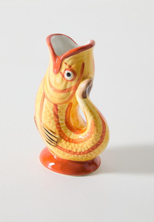 Sixth Floor - Ceramic Fish Jug - Yellow