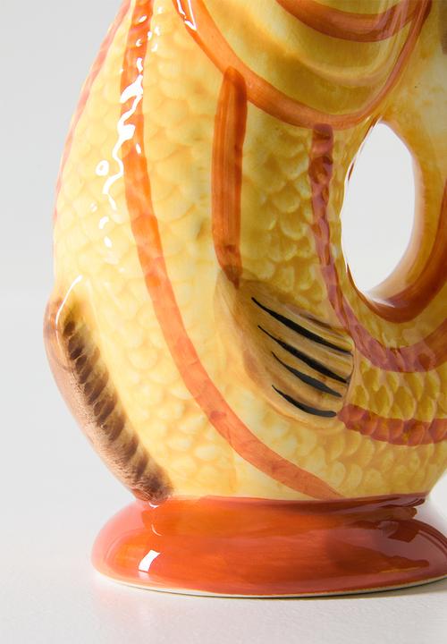 Sixth Floor - Ceramic Fish Jug - Yellow