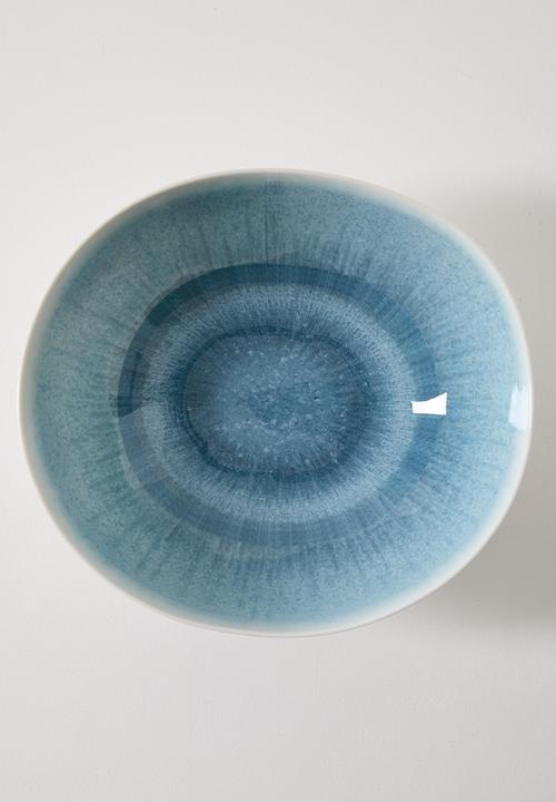 Excellent Houseware - Blue Glaze Melamine Bowl 30cm