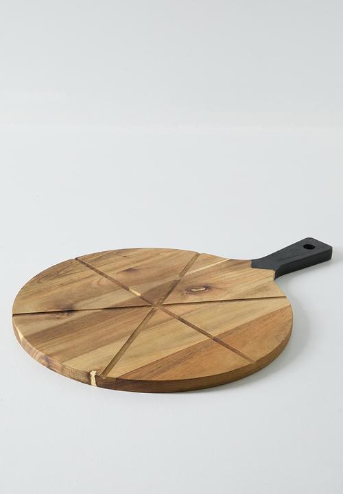 Excellent Houseware - Soho pizza cutting board - Natural