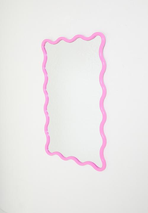 H&S - Wave Mirror - Pink