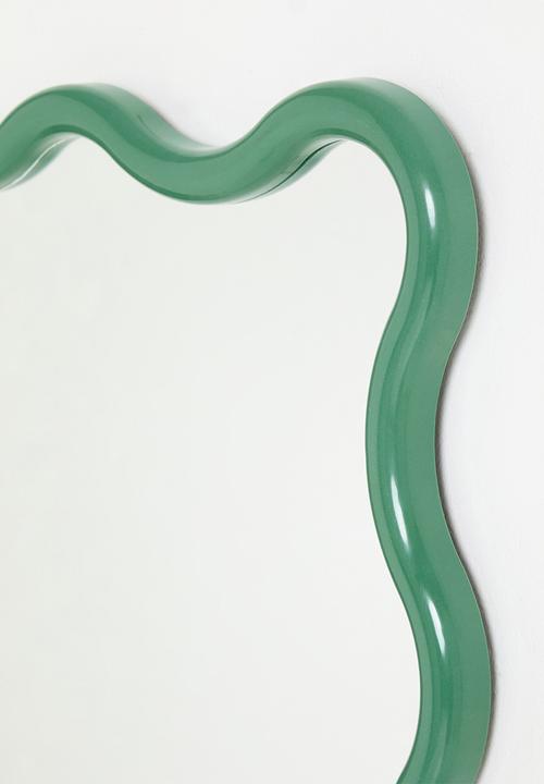 H&S - Wave Mirror - Green