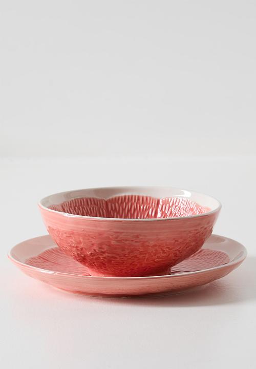 Excellent Houseware - Red Citrus Plate - 18cm