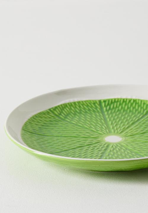 Excellent Houseware - Green Citrus Plate - 18cm