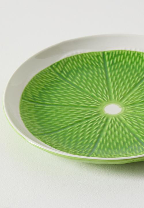 Excellent Houseware - Green Citrus Plate - 18cm