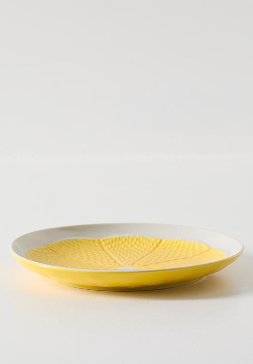 Excellent Houseware - Yellow Citrus Plate - 18cm