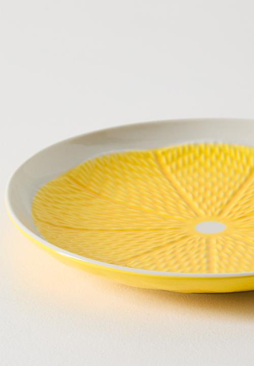 Excellent Houseware - Yellow Citrus Plate - 18cm