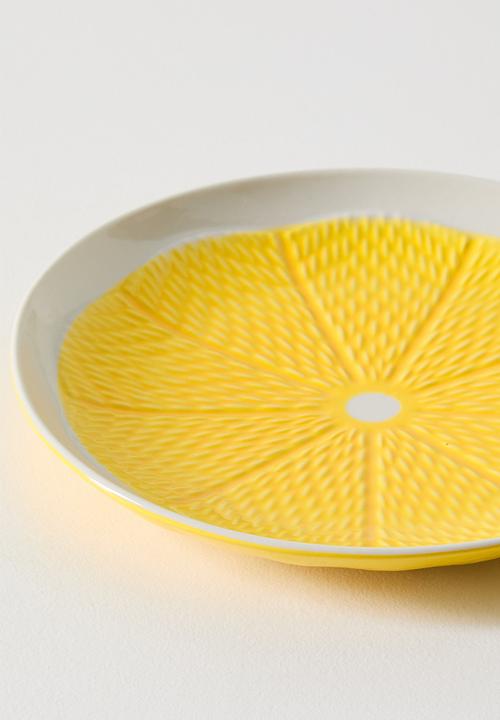 Excellent Houseware - Yellow Citrus Plate - 18cm