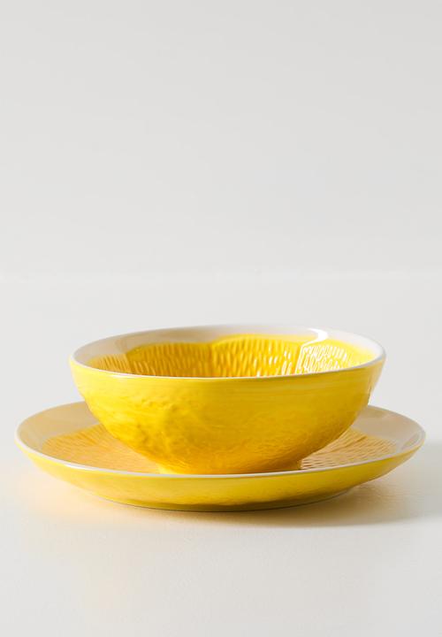 Excellent Houseware - Yellow Citrus Plate - 18cm
