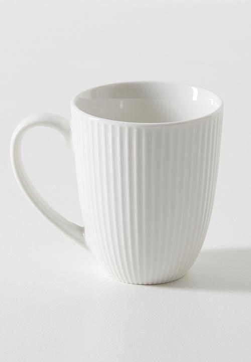 Excellent Houseware - Bone Rib Porcelain Dinner Set 16pcs - white