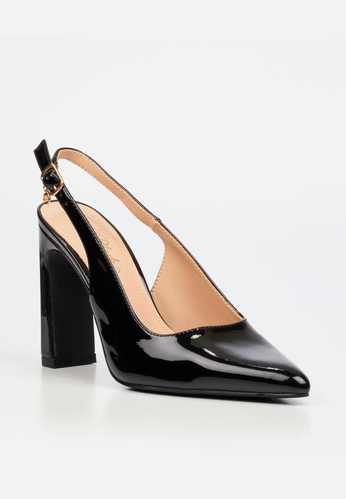 Miss Black - Nala 5 classic slingback block heel - black
