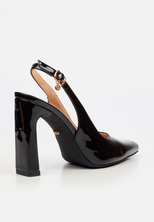 Miss Black - Nala 5 classic slingback block heel - black