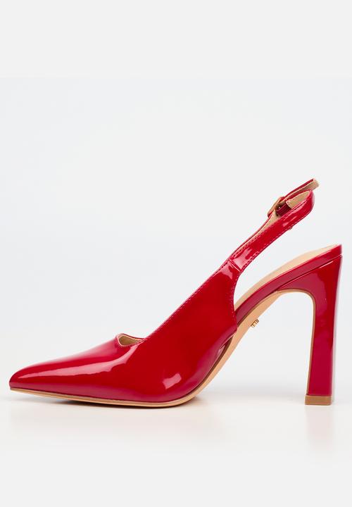 Miss Black - Nala 5 classic slingback block heel - red