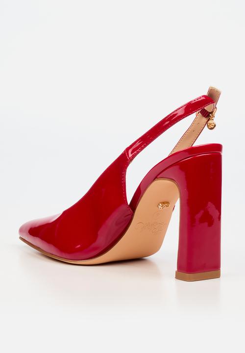 Miss Black - Nala 5 classic slingback block heel - red