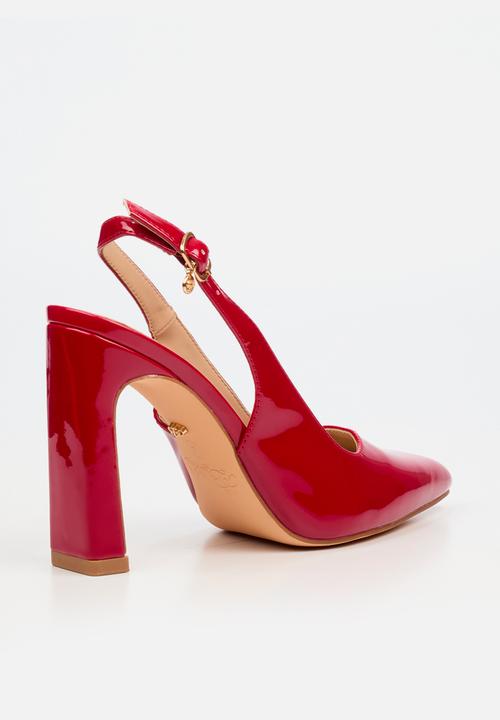 Miss Black - Nala 5 classic slingback block heel - red