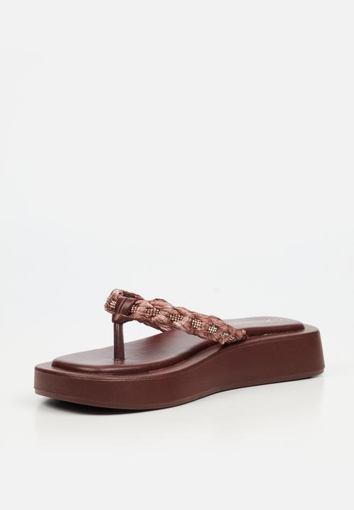 Viabeach - Coconut 11 braided thick sandal - chocolate