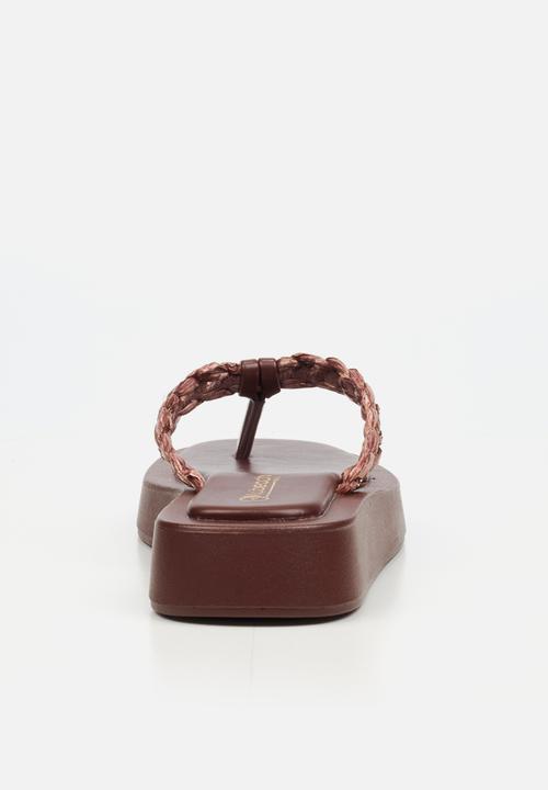 Viabeach - Coconut 11 braided thick sandal - chocolate