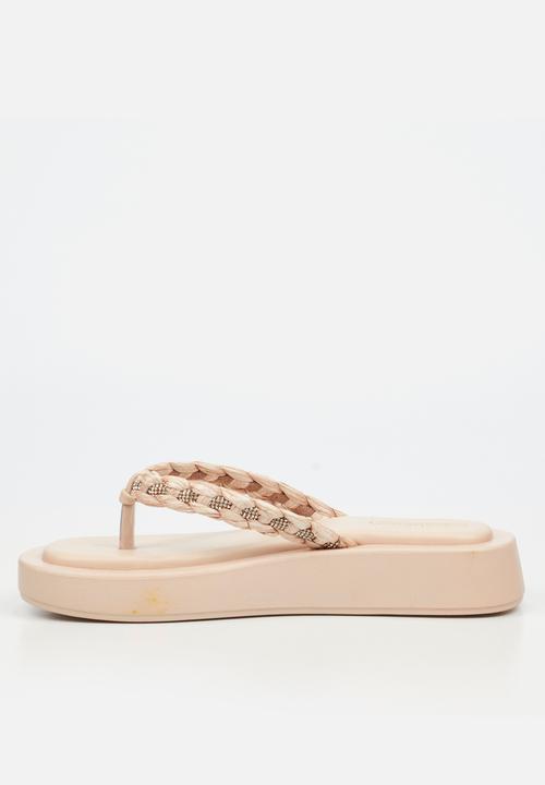 Viabeach - Coconut 11 braided thick sandal - neutral