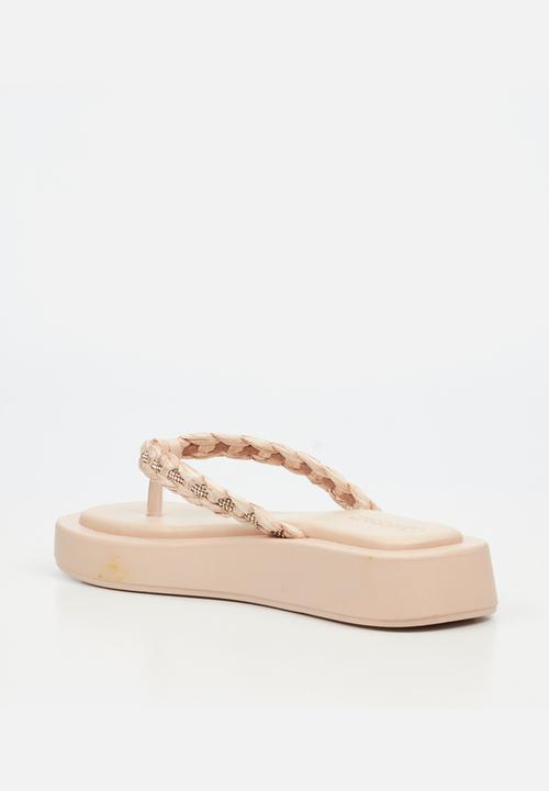 Viabeach - Coconut 11 braided thick sandal - neutral
