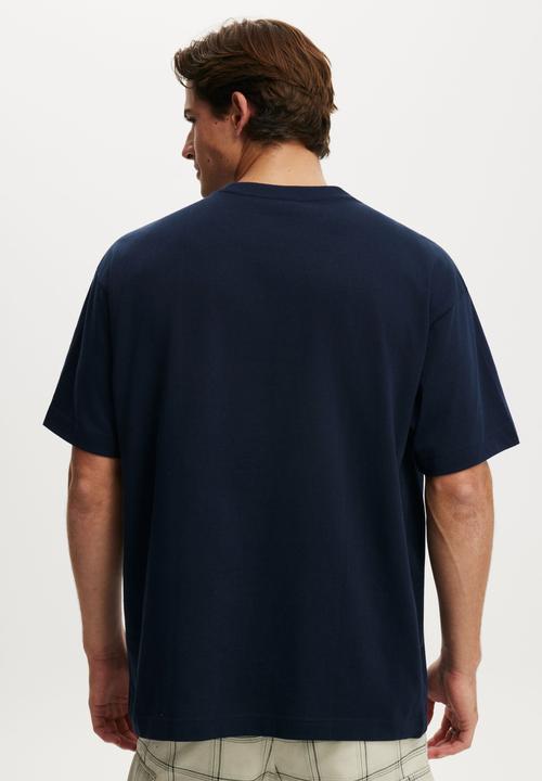 Cotton On - Box Fit T-Shirt - Vintage Navy